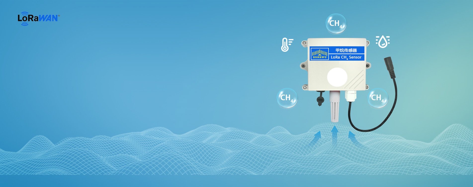 Sensor Metana LoRaWAN